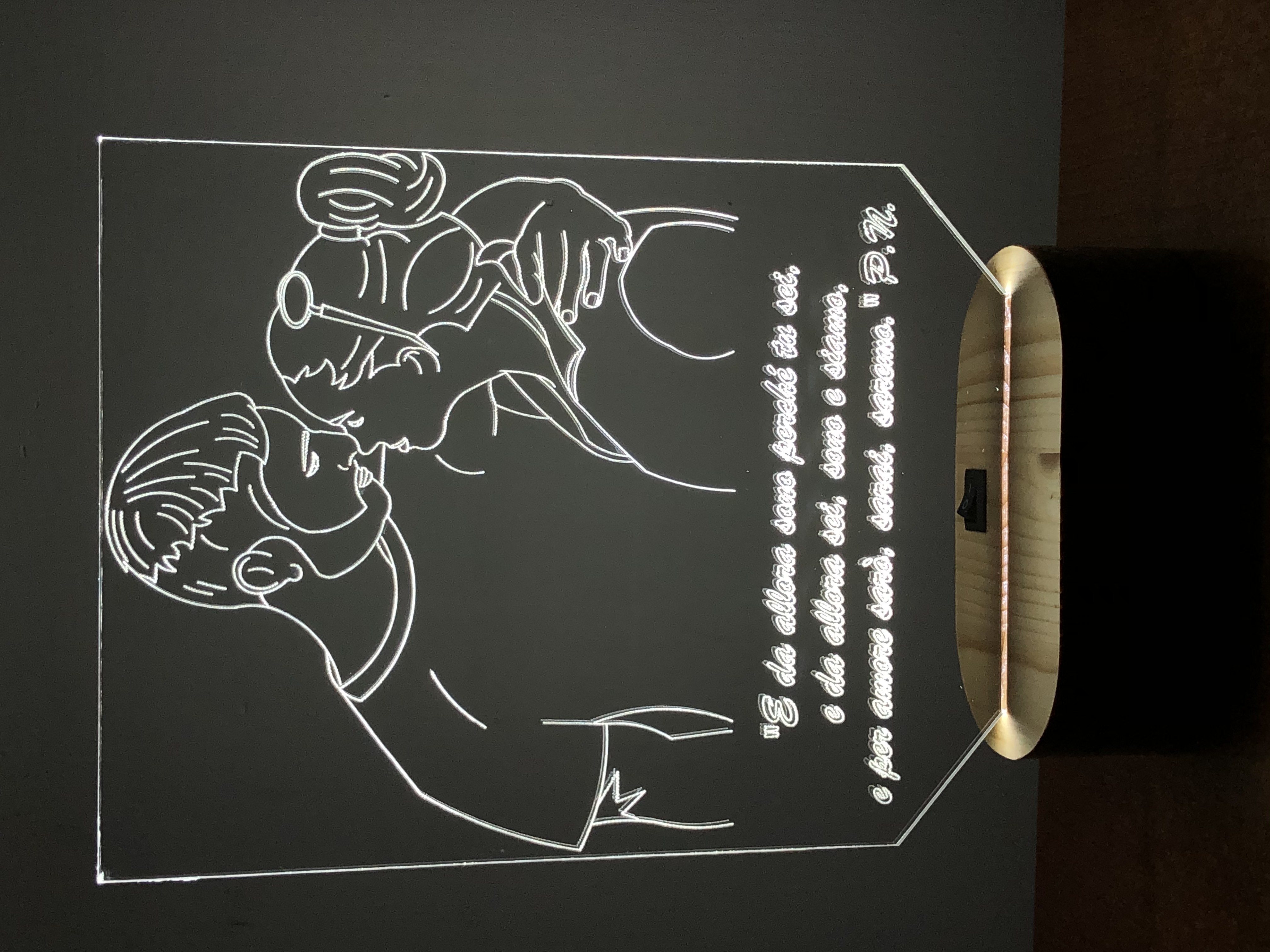 Lampada personalizzata