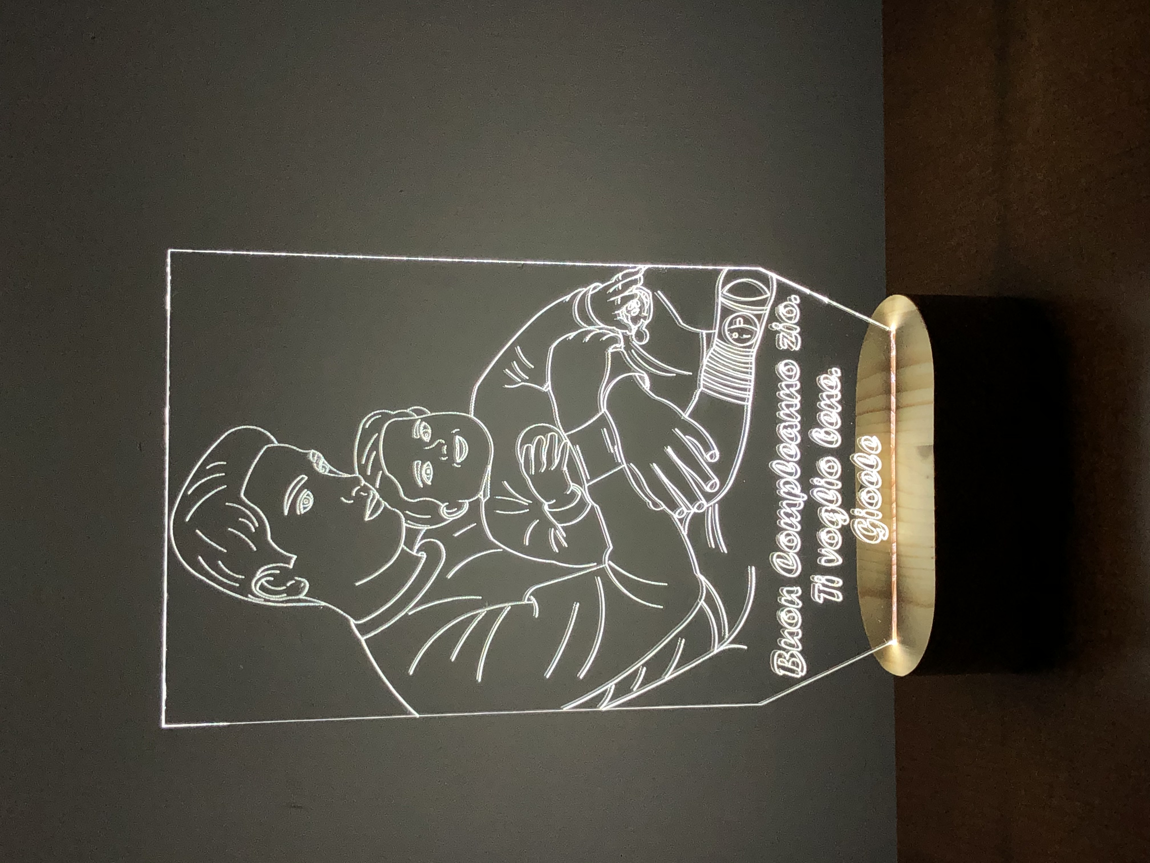 Lampada personalizzata