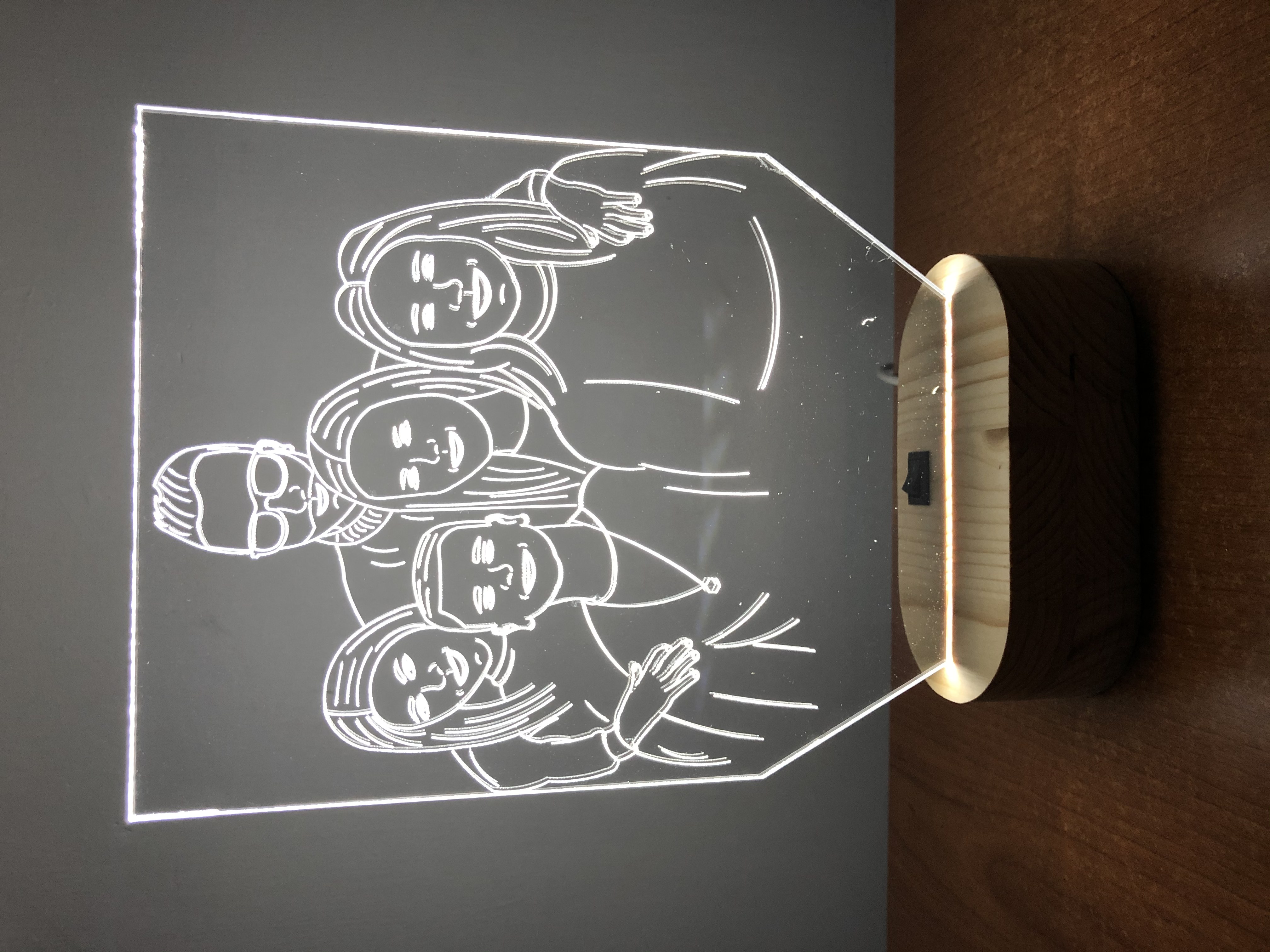 Lampada personalizzata