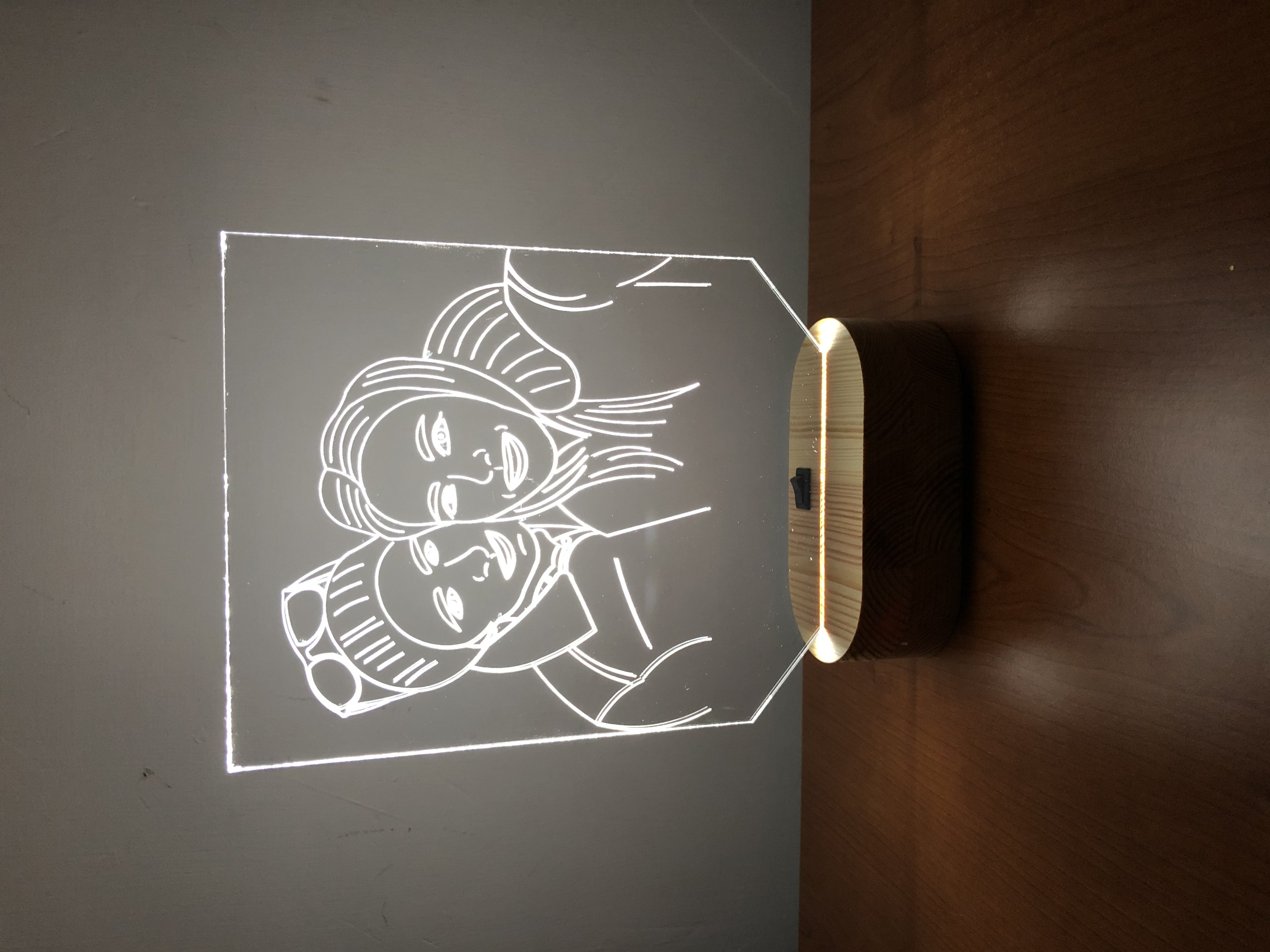 Lampada personalizzata