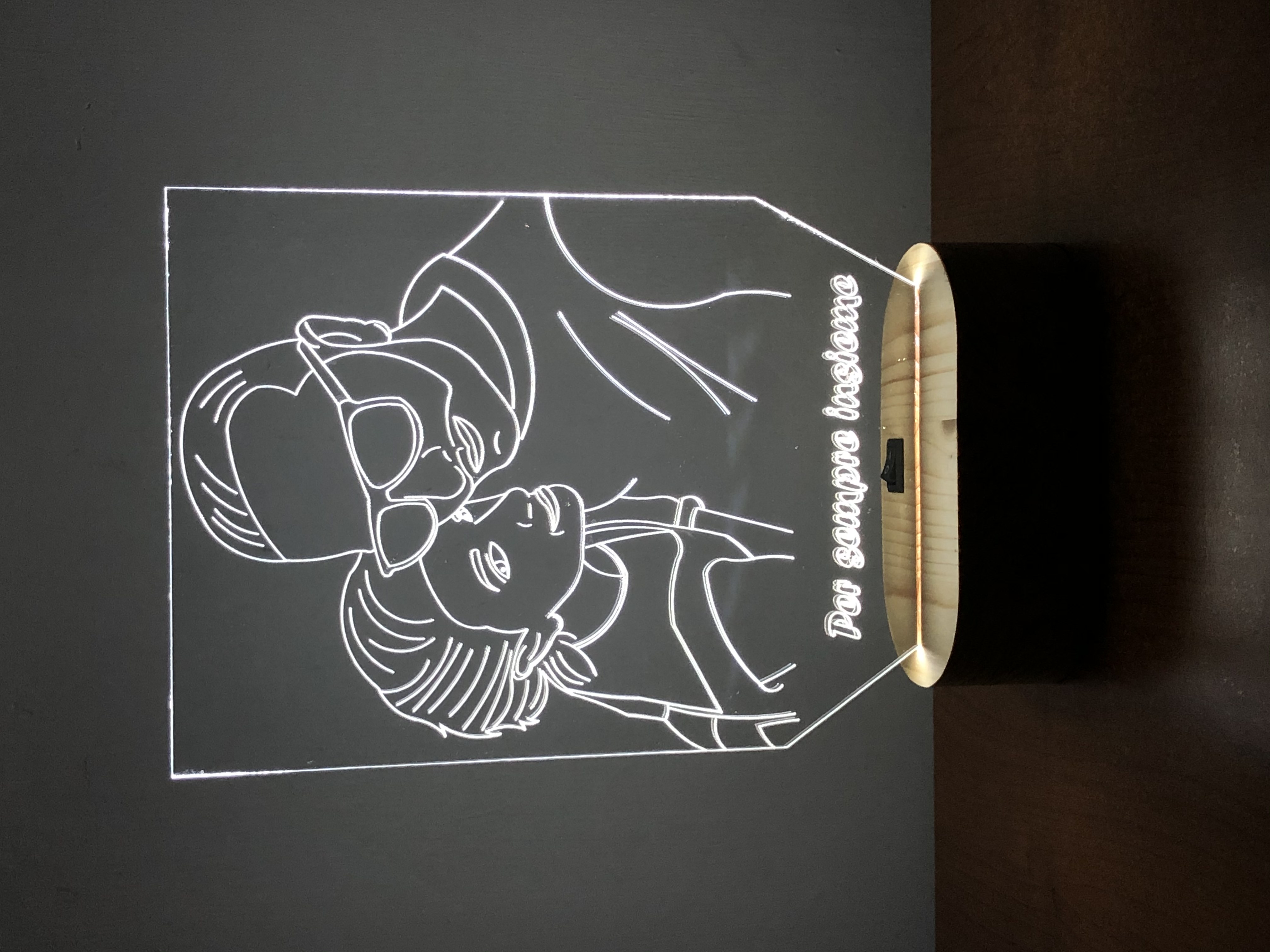 Lampada personalizzata