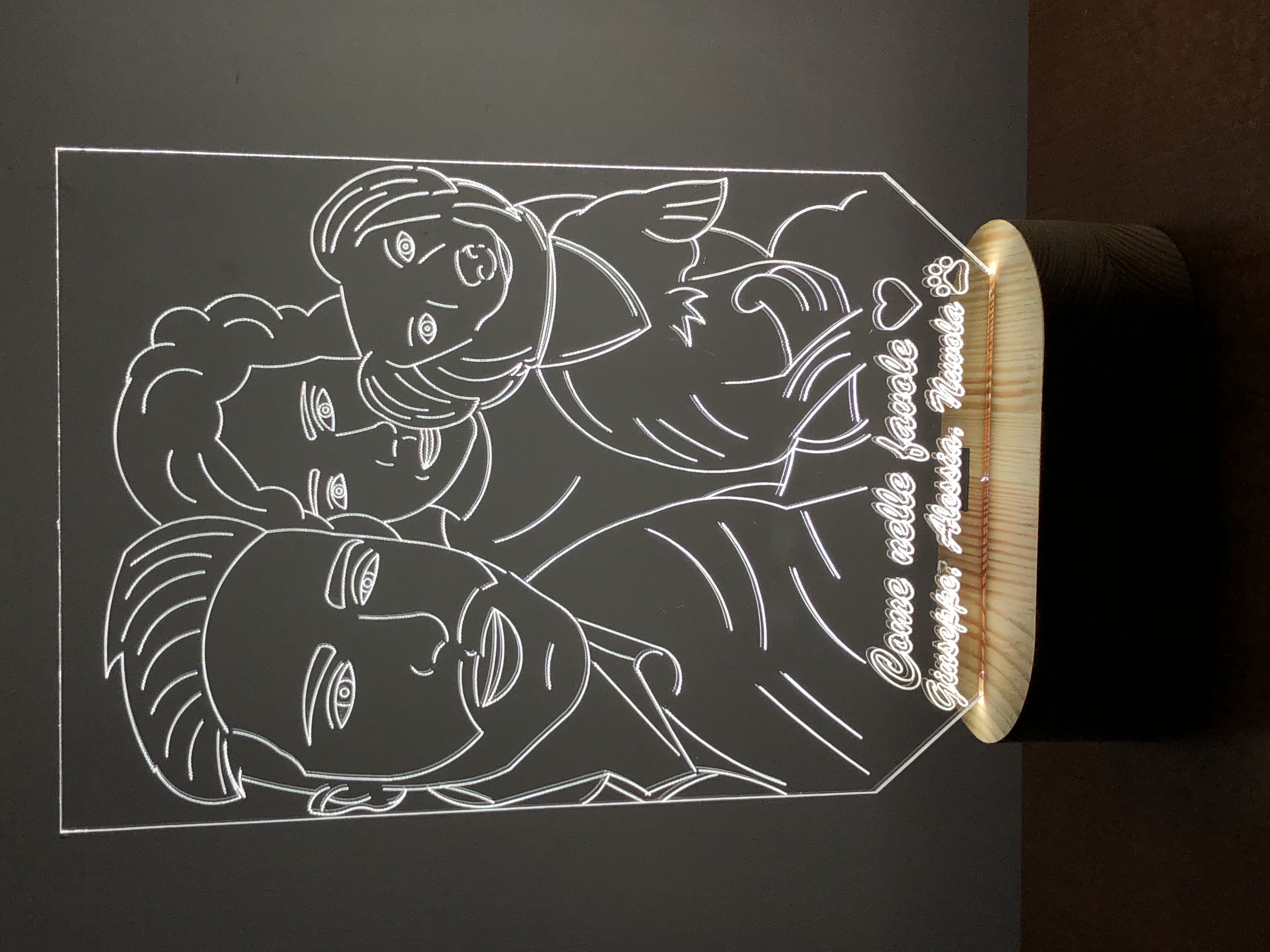 Lampada personalizzata