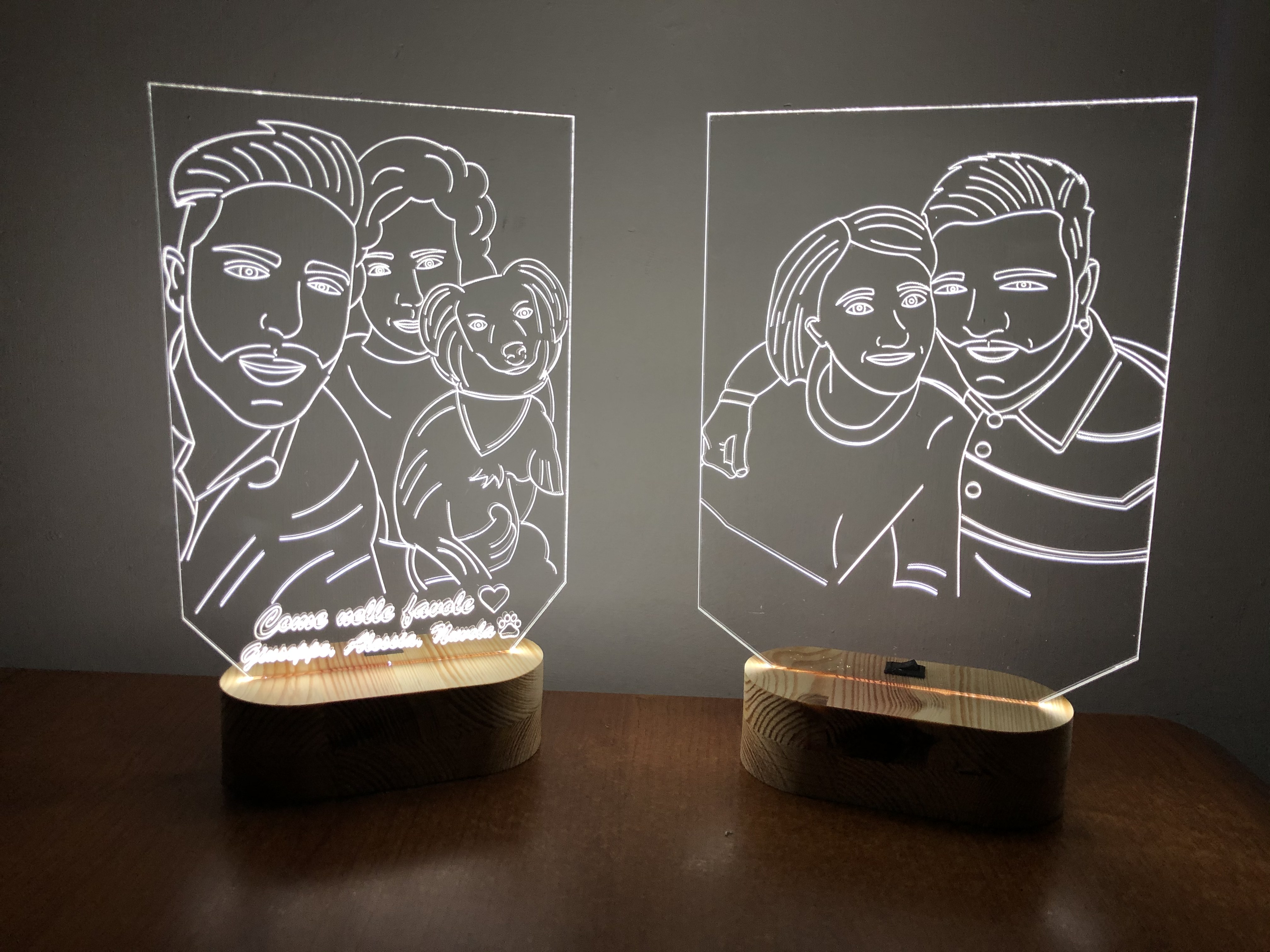 Lampada personalizzata