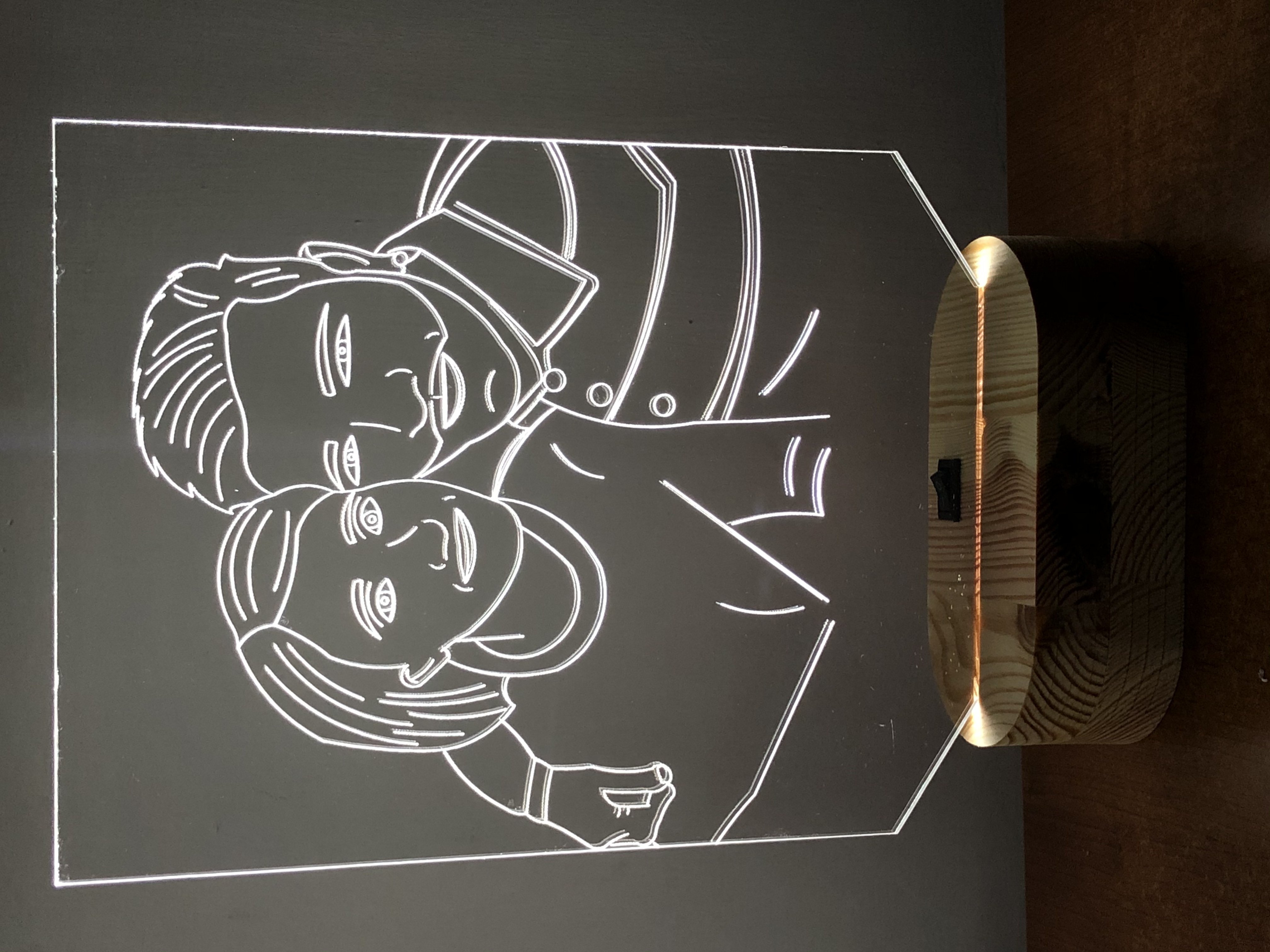 Lampada personalizzata