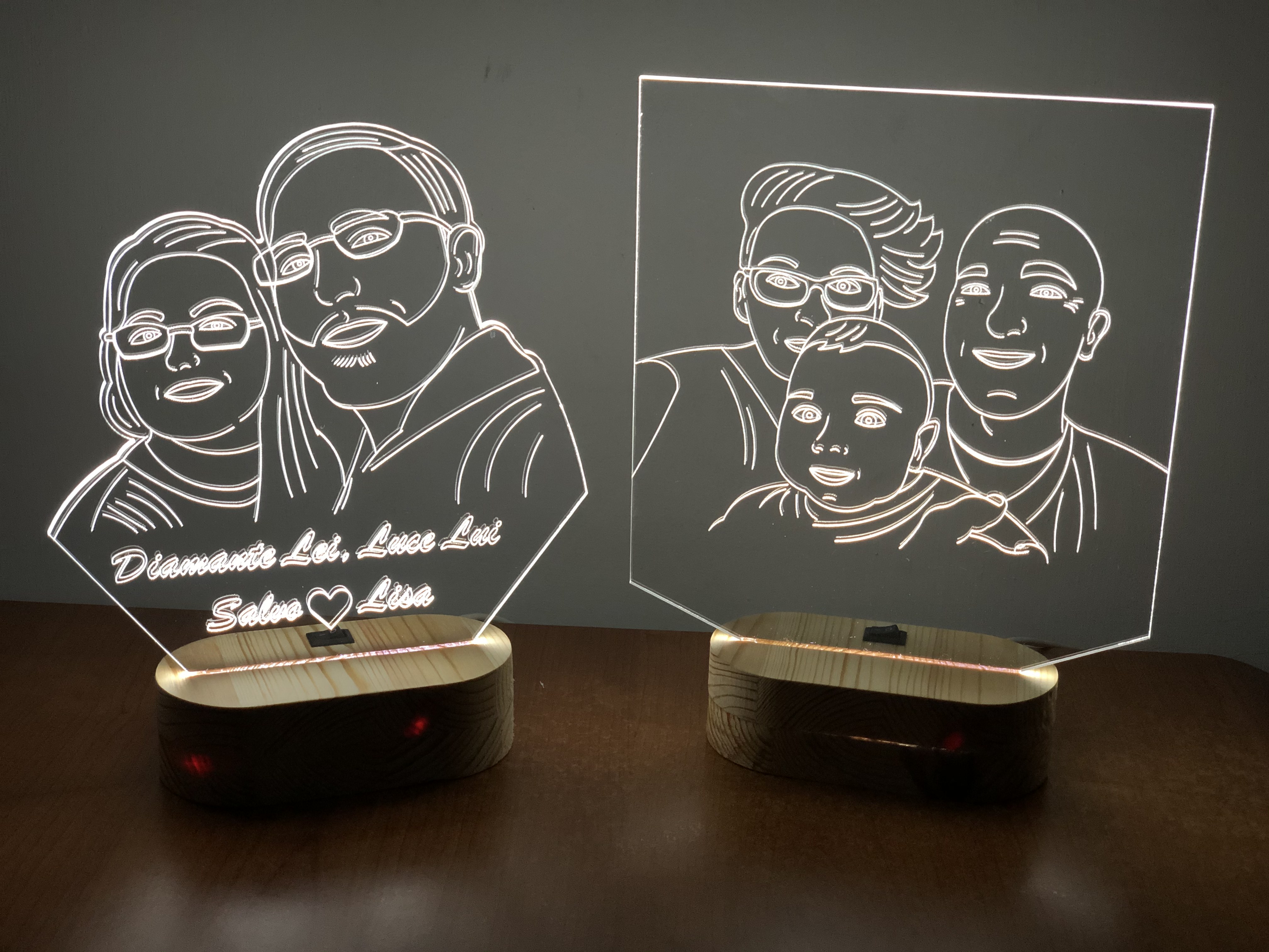 Lampada personalizzata