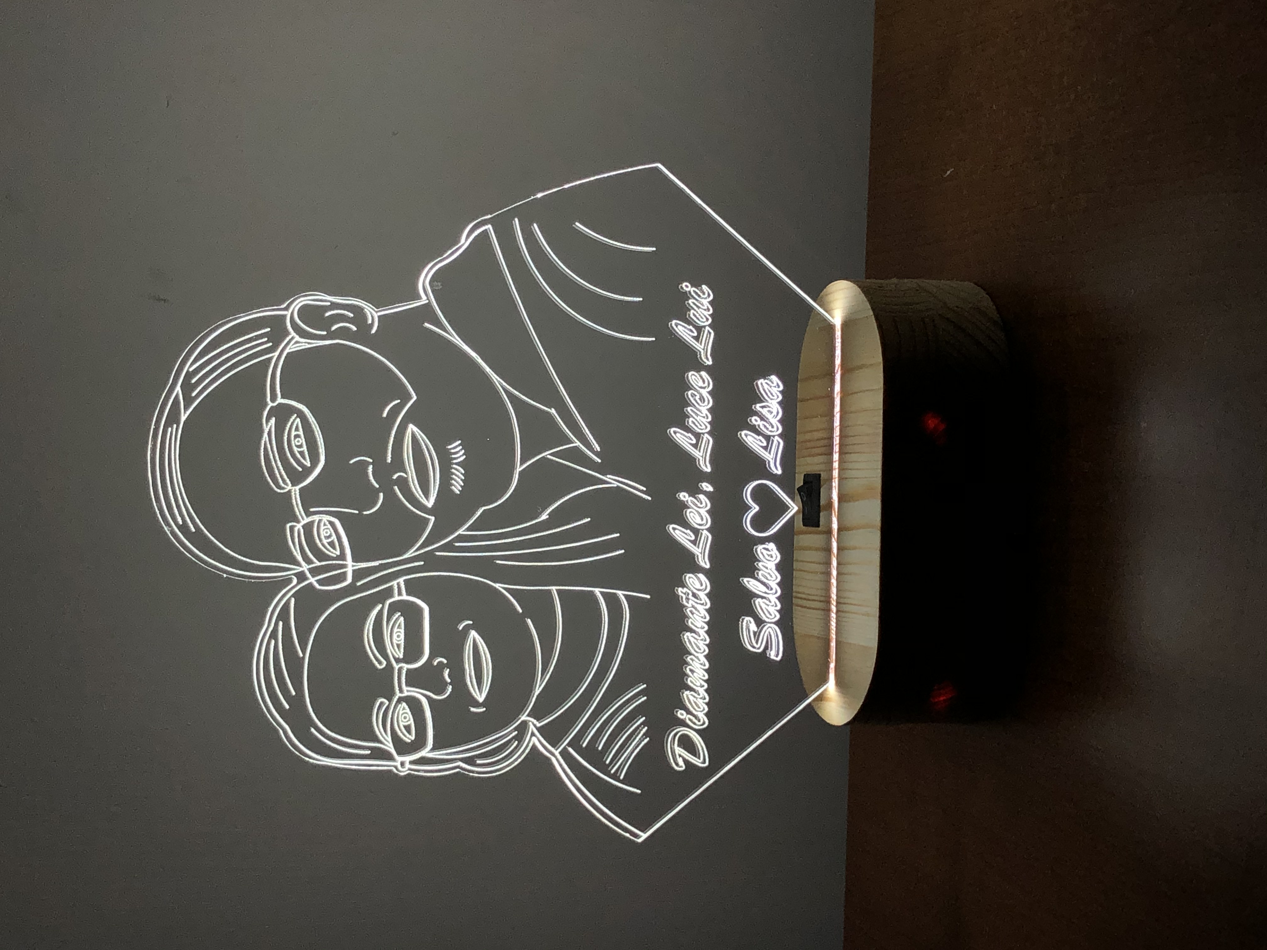 Lampada personalizzata