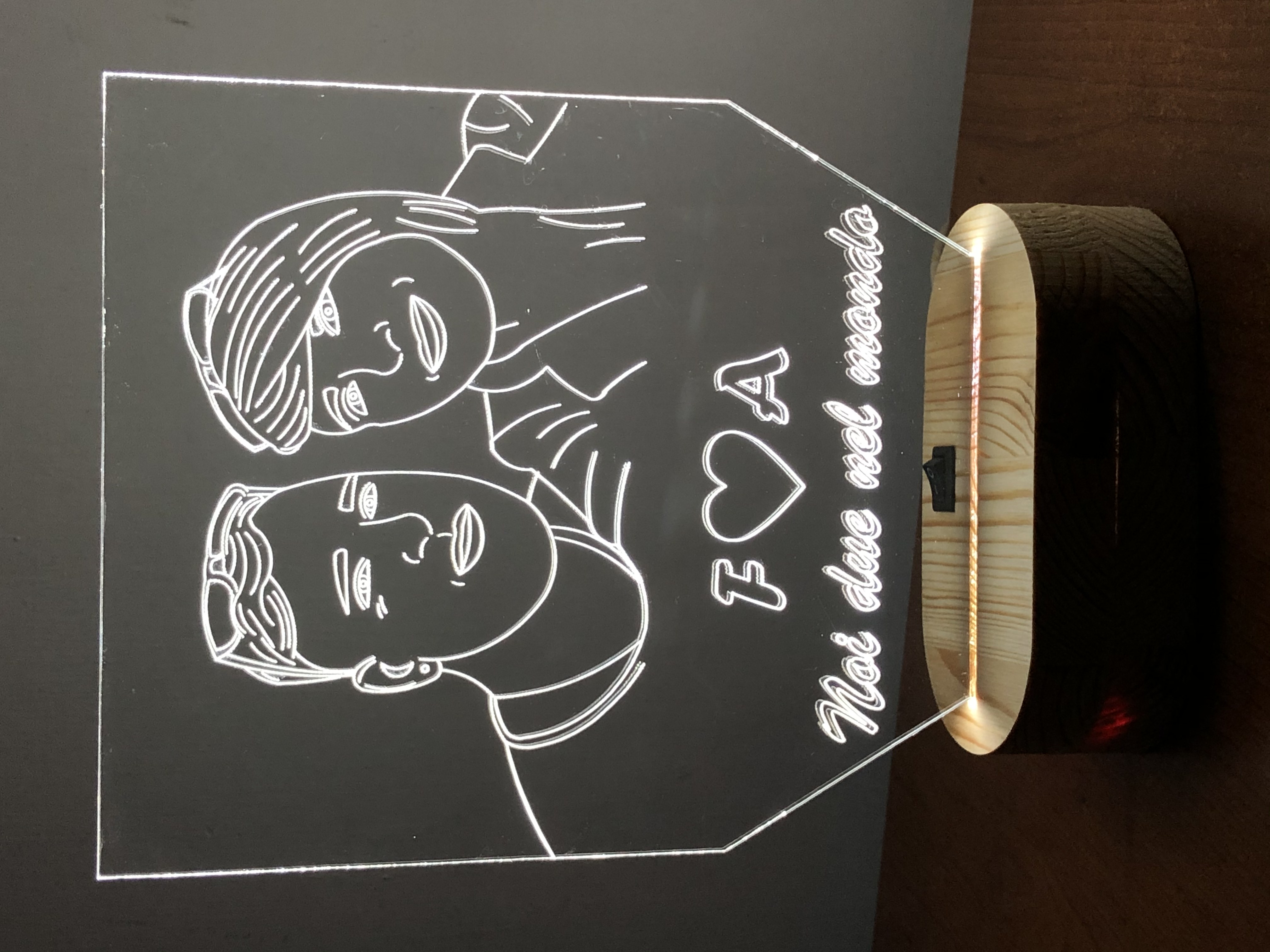 Lampada personalizzata