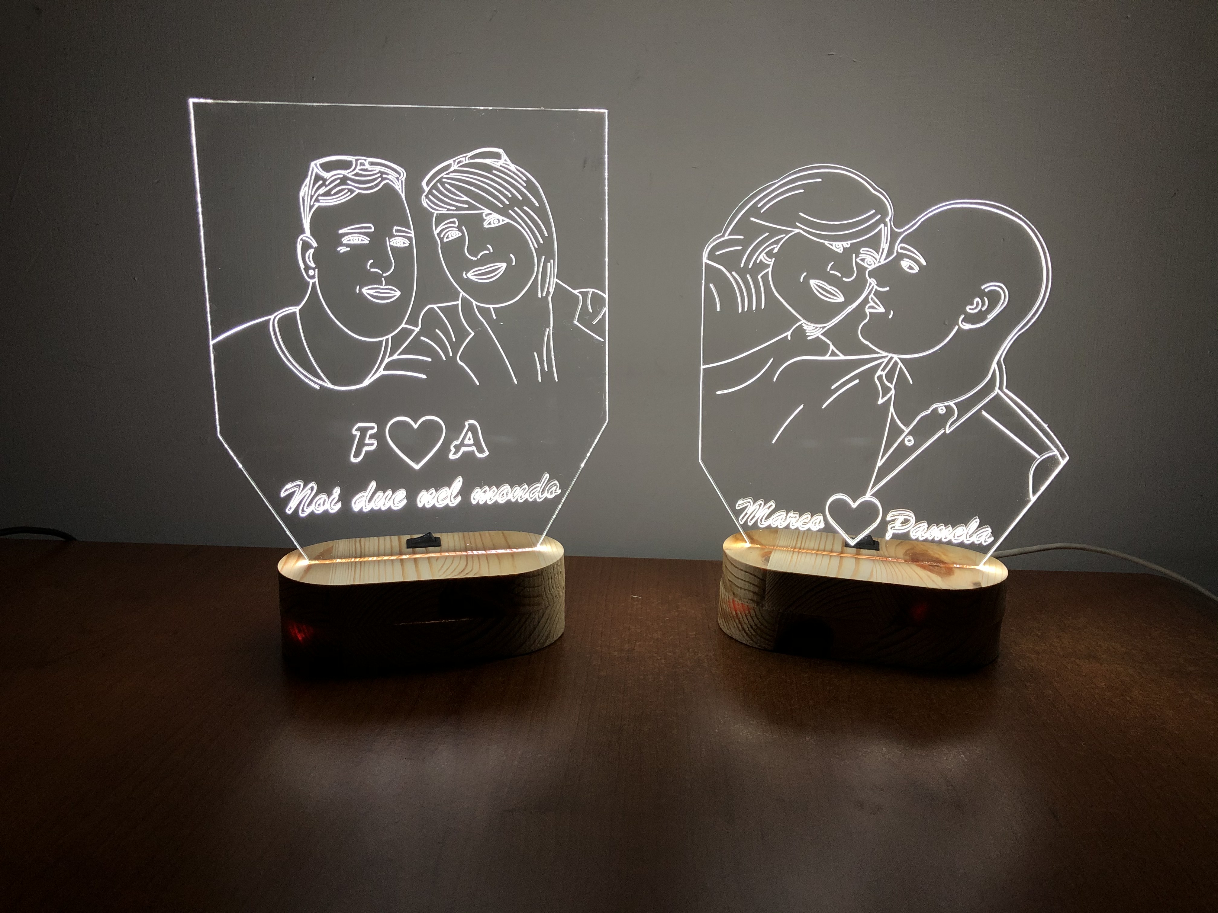 Lampada personalizzata