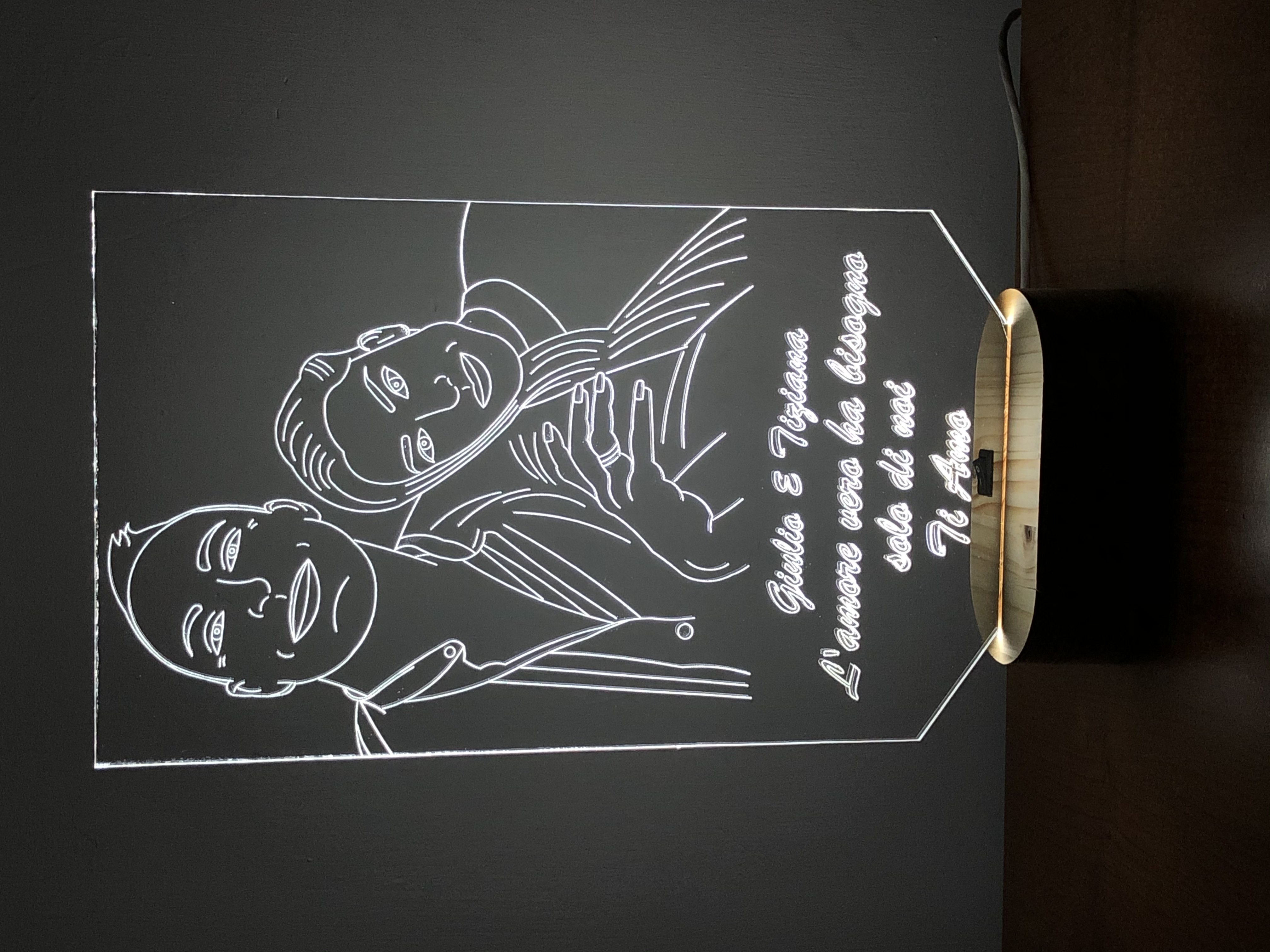 Lampada personalizzata