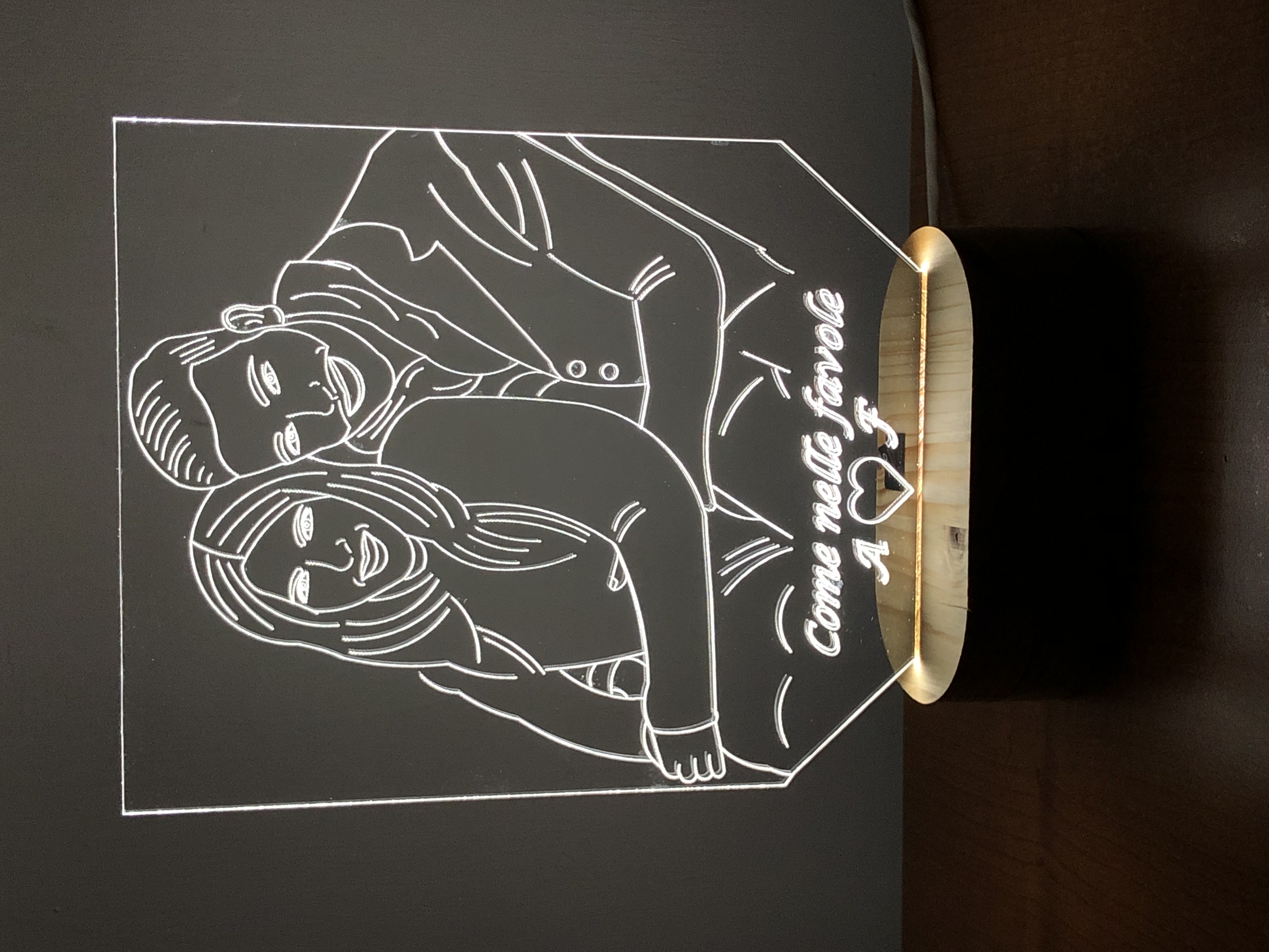 Lampada personalizzata