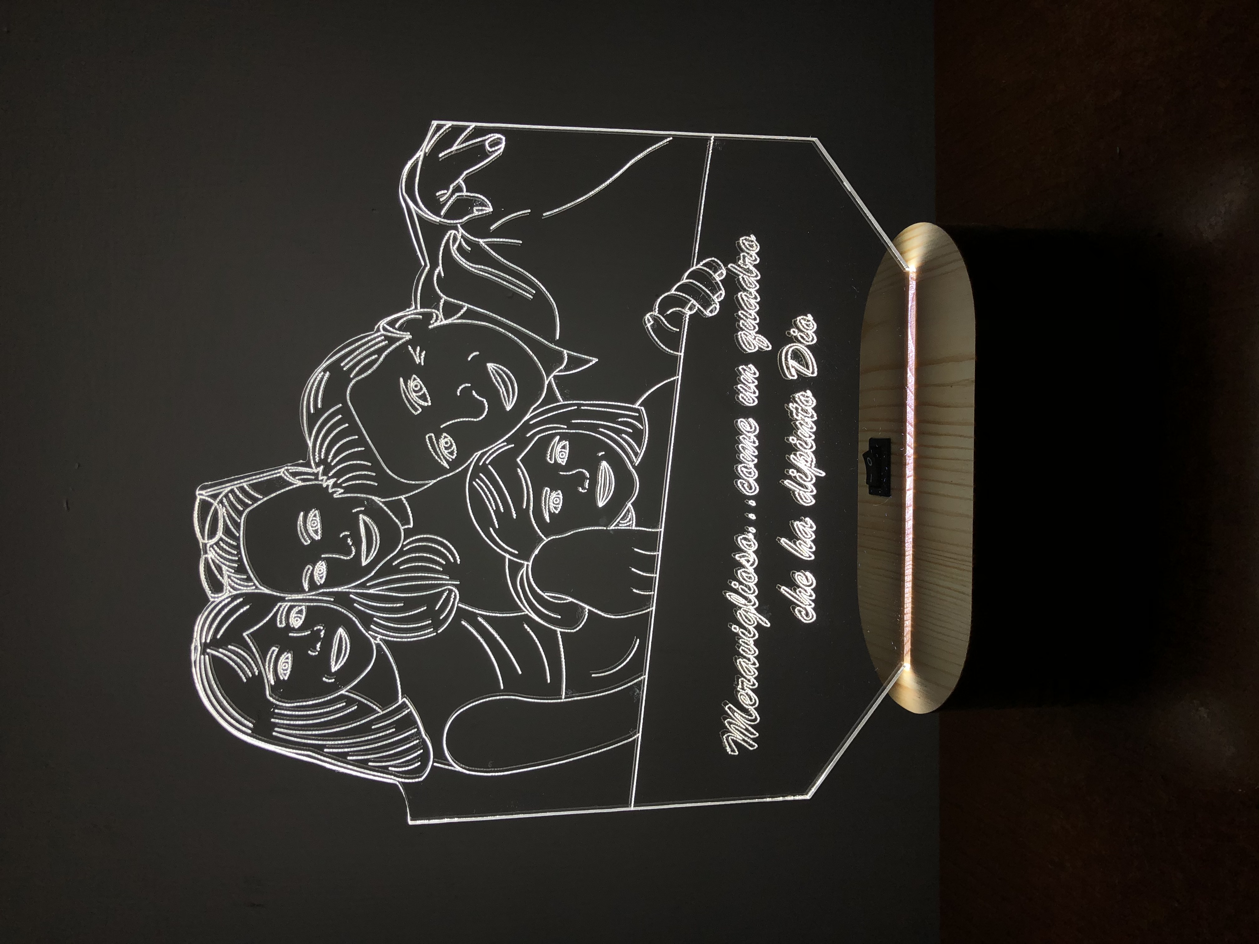 Lampada personalizzata