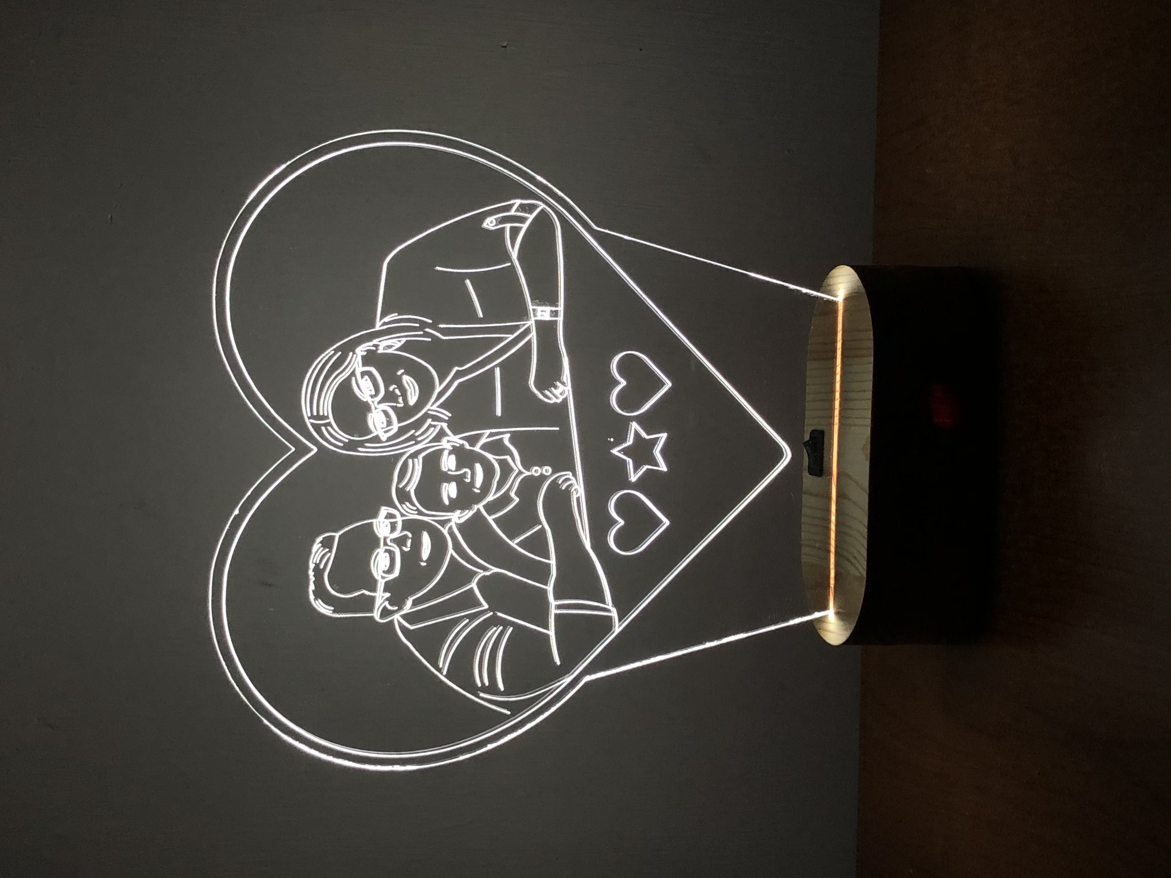 Lampada personalizzata