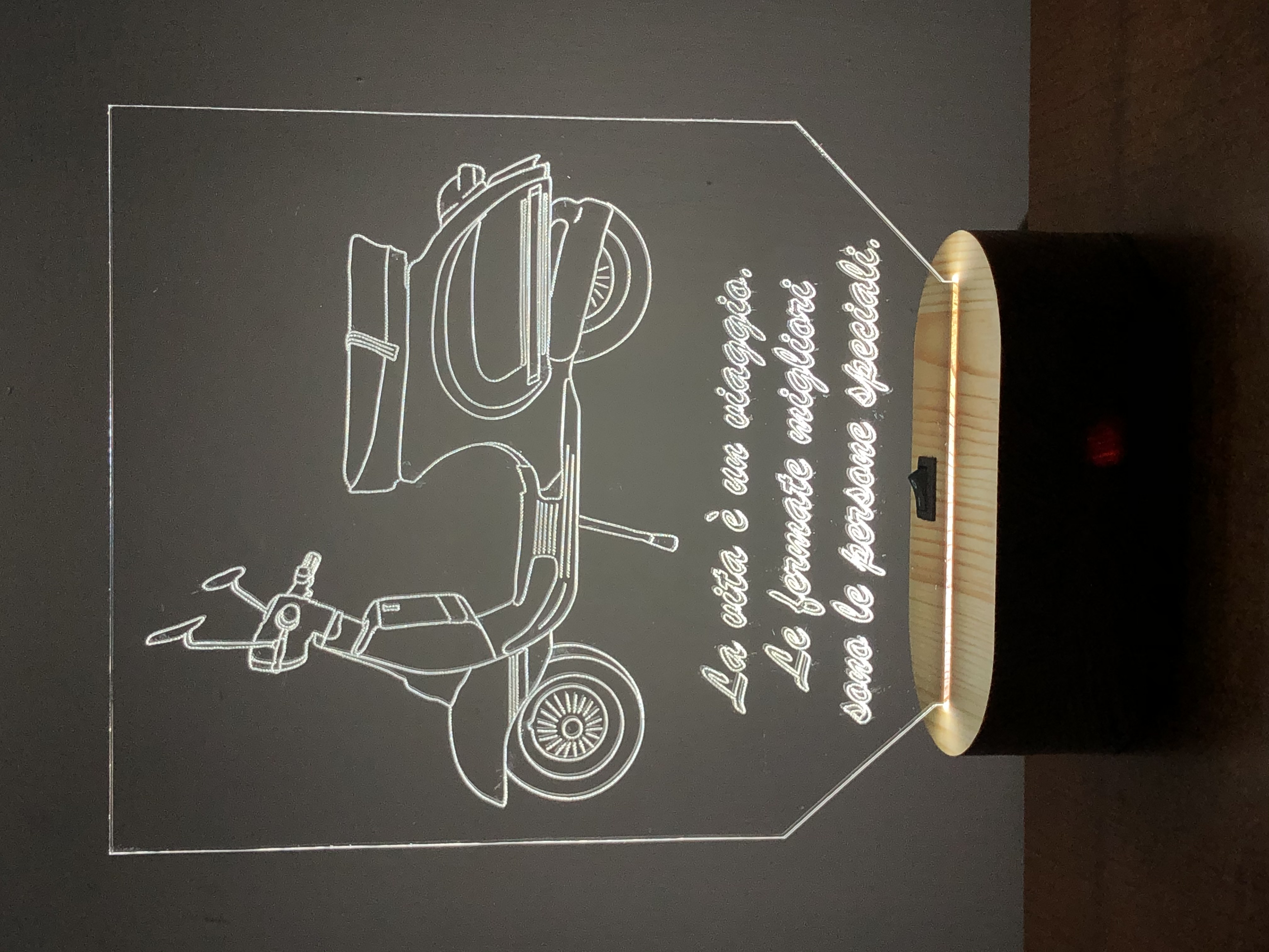 Lampada personalizzata